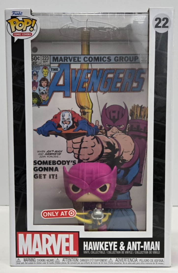 Funko Pop Marvel Comic Book Cover Hawkeye and Ant-Man with Protective Case Target Exclusive