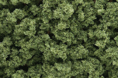Woodland Bushes Clump Foliage - Light Green - Model Railroad Grass Earth