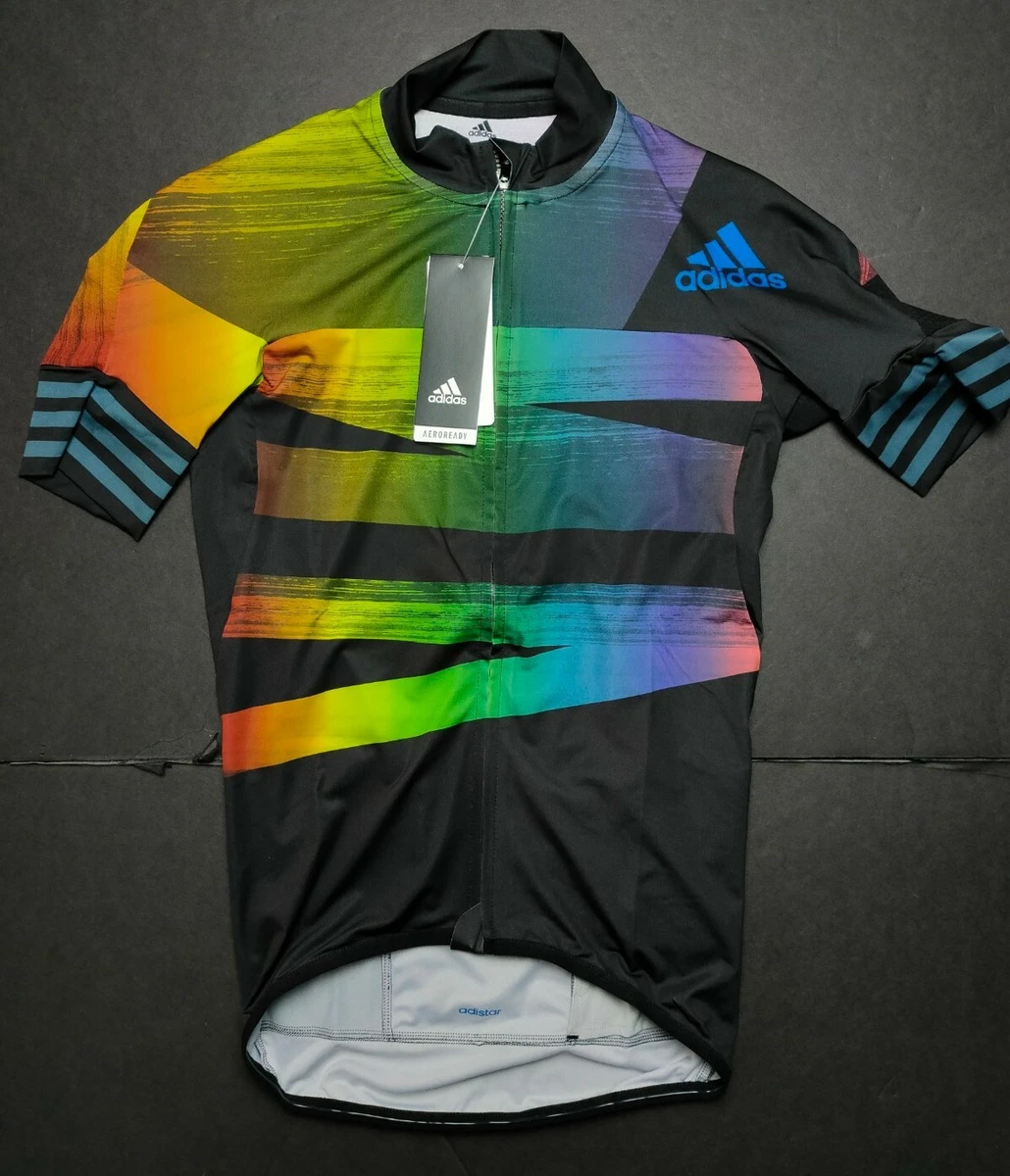 Adidas Adistar Pride Rainbow Cycling Form Fitting Jersey FJ6571