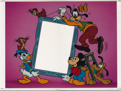 DISNEY MICKEY MOUSE DONALD DUCK GOOFY CHARACTERS ANIMATION CEL PHOTO MATTE - Picture 2 of 4