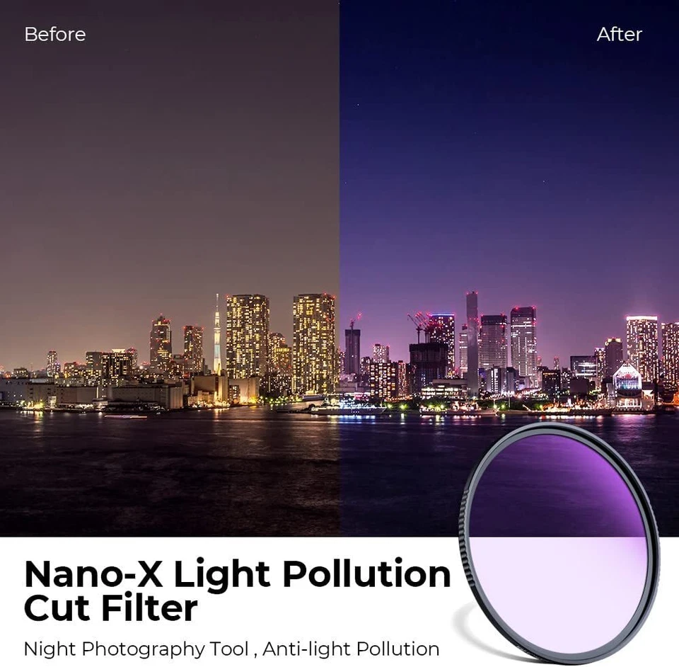 K&F Concept 72mm Natural Light Pollution Reduction Filter for Night Sky/Star - Image 2 of 4