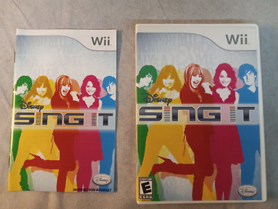 Disney Games SING IT Wii Console Game CASE & MANUAL ONLY - No Game