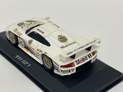 1/43 Minichamps Porsche 911 GT1 1996 24 Hours of LeMans car #25