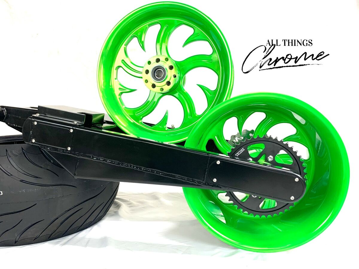 ZX14R 360 FAT TIRE KIT LIME GREEN SHARK TOOTH WHEELS 12-20 ZX14R 360 FAT TIRE KIT LIME GREEN SHARK TOOTH WHEELS 12-20