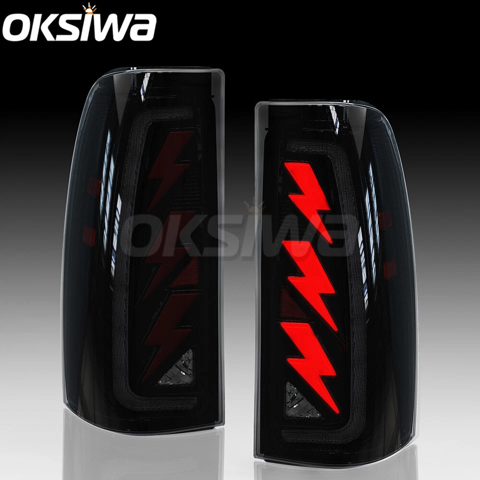 Luces traseras LED completas para 03-06 Chevy Silverado 1500 2500 3500HD arranque animador Foto 3 de 4