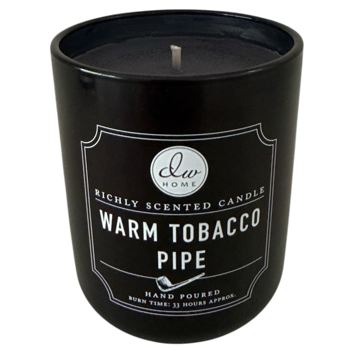 warm tobacco candle DW Home WARM TOBACCO PIPE Candle 33 hrs burn time aprox
