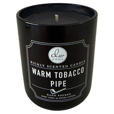 DW Home WARM TOBACCO PIPE Candle 33 hrs burn time aprox