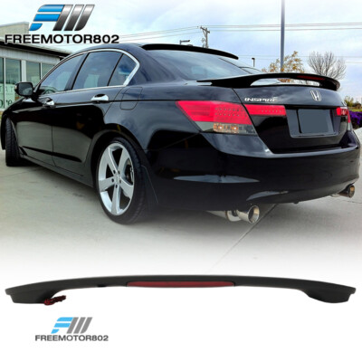 For 2008-2012 Honda Accord Sedan OE Style Rear Trunk Spoiler Wing Unpainted PU