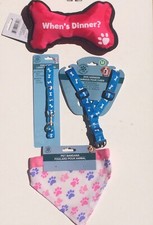 New Lot Cute Dog Items Dog Leash, Bandana, Harness, Dog Toy