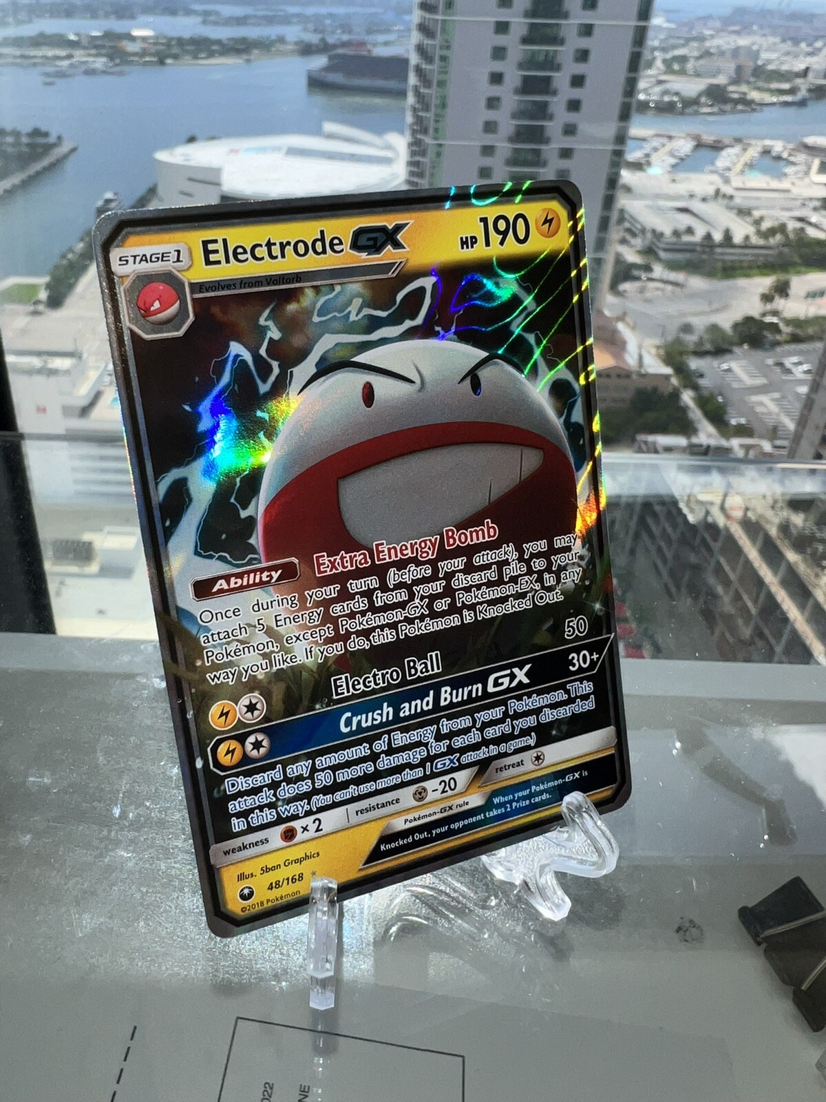 Electrode GX 48/168 Celestial Storm Ultra Rare Pokemon TCG Near MINT