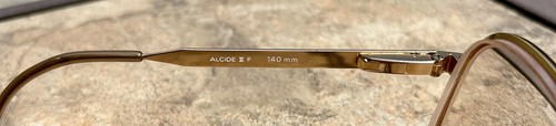 Vintage L’Amy Gold Colored Alcide II Eyeglasses 53-19-140mm FRAMES - Picture 7 of 10