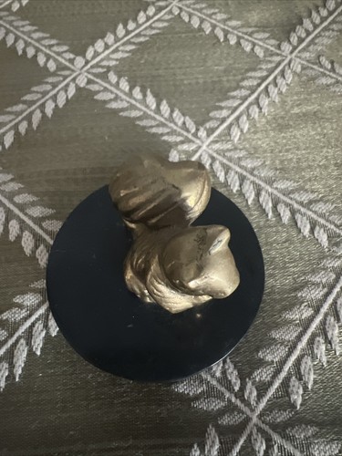 Estatuilla vintage de ardilla de latón o pisapapeles Gatco - Imagen 5 de 7