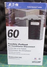 Eaton Dpf222Rp Pullout Air Conditioner Disconnect, 120/240V, 60-Amp (G)