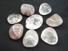 Bag of 8 Pcs of Grade A Rutile Quartz Natural Tumble Ston Natural Stones