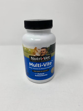 Nutri Vet Dog Multi-Vite Liver Flavor - 60 Tablets - Vitamins for Dogs 1-7 2-25