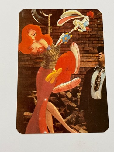 card pocket calendar 1989 Who Framed Roger Rabbit Walt Disney cinema movie #4057 - 第 1/3 張圖片