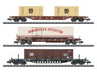 Minitrix 18702 - GüTerwagen-Set Containerverkehr Db Ep. Iv 3-Teilig - Spur N