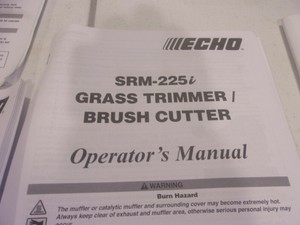 OEM ECHO OPERATORS OWNERS MANUAL SRM-225I GRASS TRIMMER BRUSH CUTTER | eBay