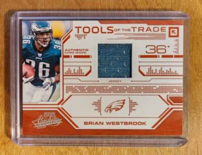 2008 Playoff Absolute Brian Westbrook Tools Of The Trade Red GU Jersey #/100