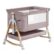 HARPPA Cuddly Bassinet 3 in 1 Baby Bedside Sleeper Mattress Wheels New
