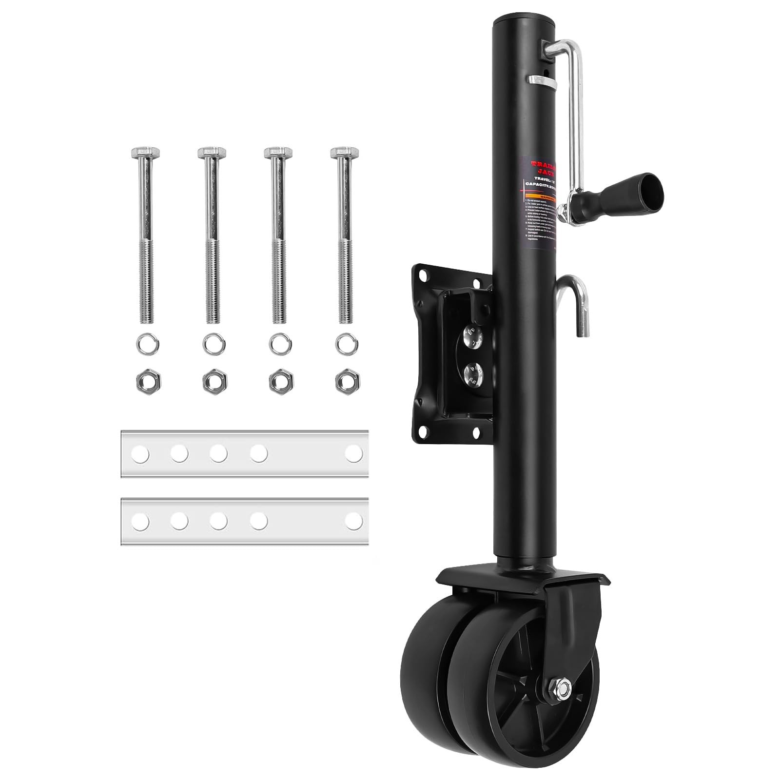 Trailer Jack with Wheel 2000 lbs Heavy Duty Boat Trailer Jack with E...