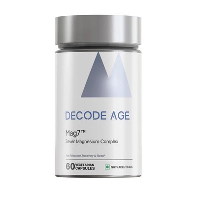 Decode Age Mag7| Magnesium Supplement Complex with BisGlycinate - 60N