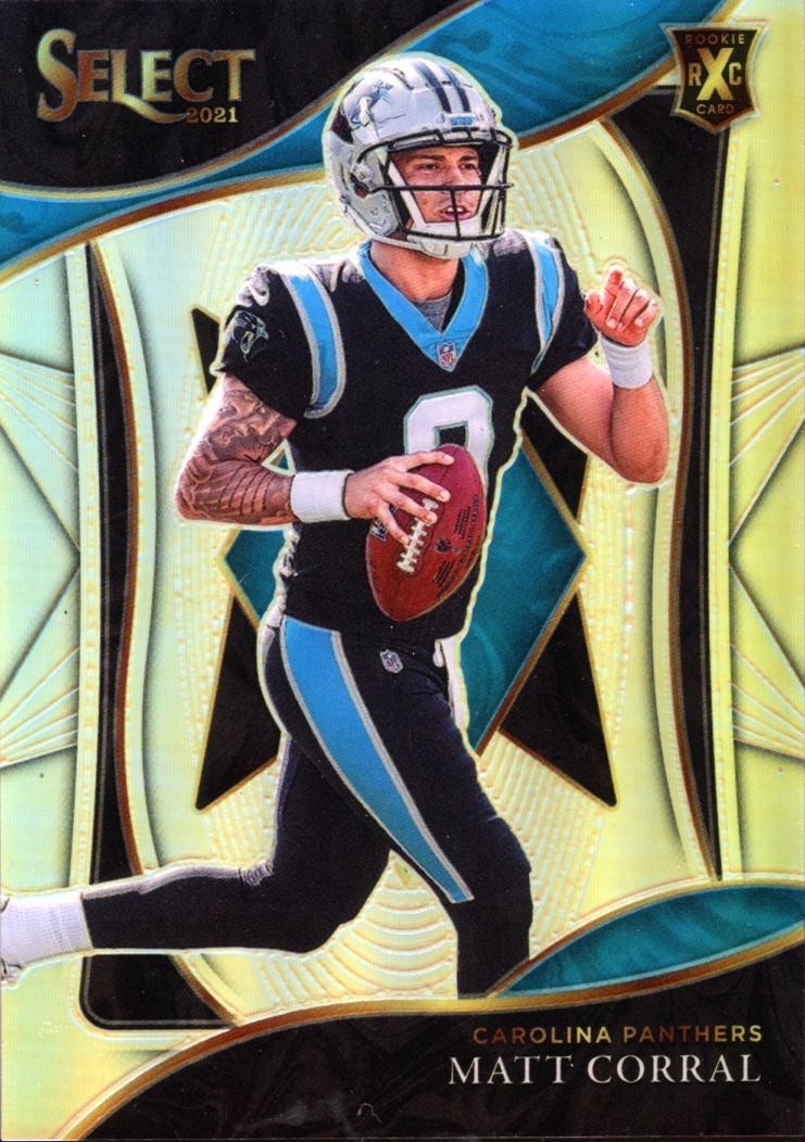 Matt Corral 2021 Select XRC Rookie RC SSP Carolina Panthers Ole Miss #404