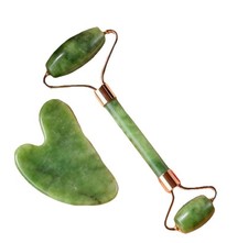 BAIMEI IcyMe Gua Sha Jade Roller Facial Tools Face Roller and Gua Sha Set