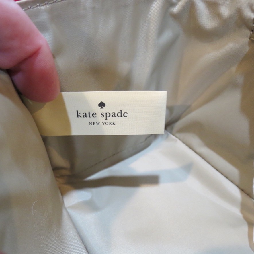 Kate Spade Large Colin メイクバッグ NWT KATE SPADE LARGE COLIN PATCHIN RED WHITE POLKA DOT MAKE