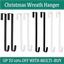 2pcs Floral Wreath Hanger Over The Door Wreath Metal Hook For Wreath Front Door