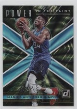 2021 Panini Donruss Power in the Paint Holo Teal Laser Giannis Antetokounmpo rf2