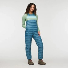 NWT Cotopaxi Fuego Down Overalls. Size Small. Blue Spruce Stripes
