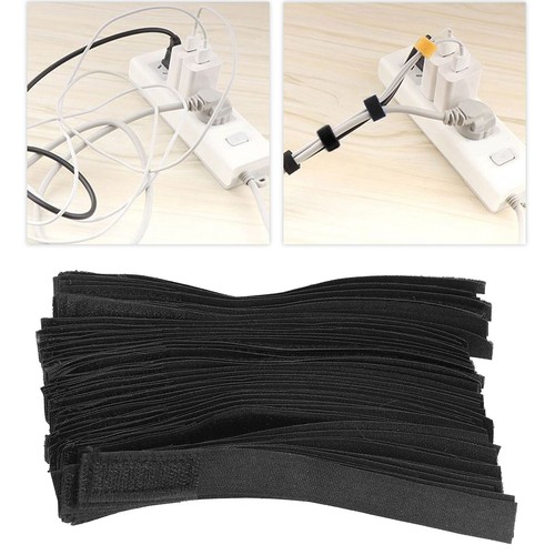 50Pcs Ties Black Integrated Burr Buckle Wire Extension Cable ND2 - Afbeelding 2 van 12