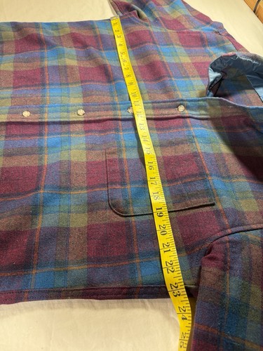 Vintage Pendleton Wollhemd mit Knopfleiste Größe Large hergestellt in den USA kariert 90er makellos - Bild 3 von 4