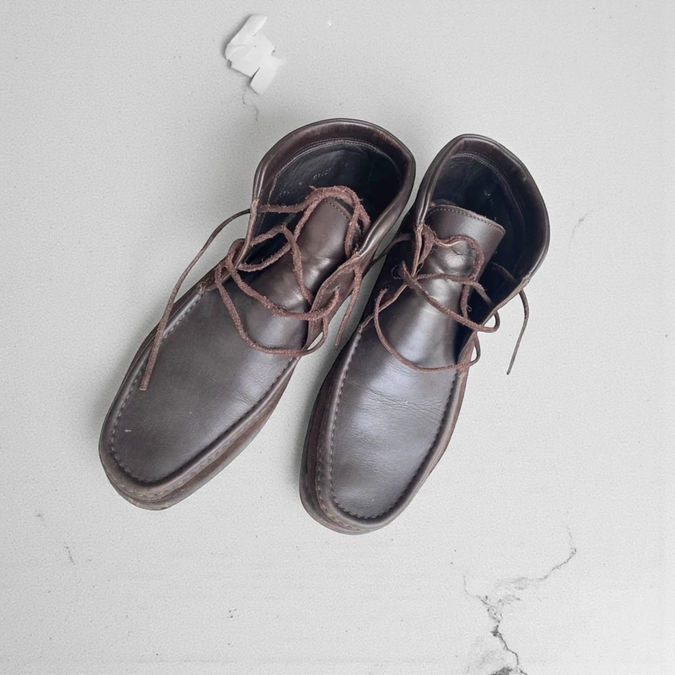 Ermenegildo Zegna Suede Leather Moc Toe Chukka Boots size US 7 Made in Italy - Image 2 of 4