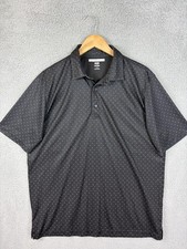 Greg Norman Polo Shirt Mens L Polka Dot Geome...