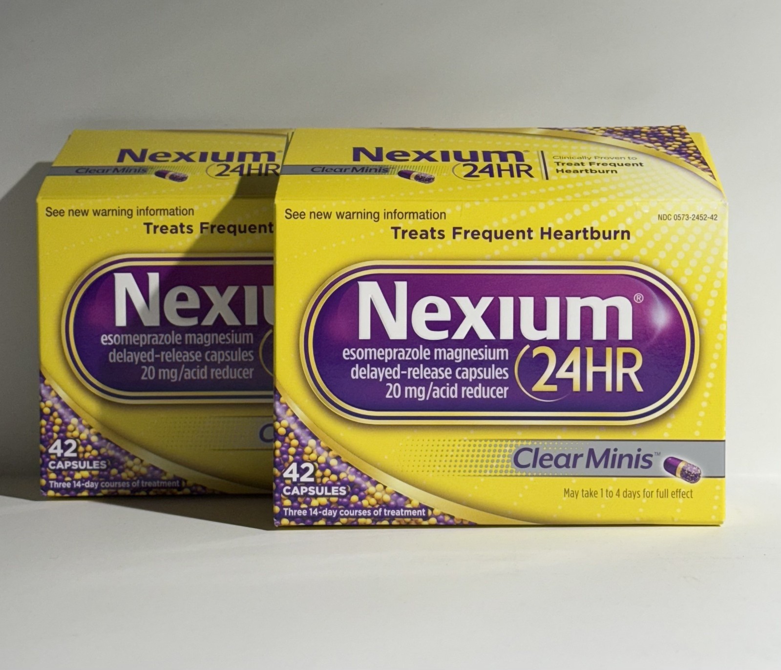 2x Nexium Esomeprazole Magnesium 20mg ClearMinis - (42Ct x 2 = 84 Total)