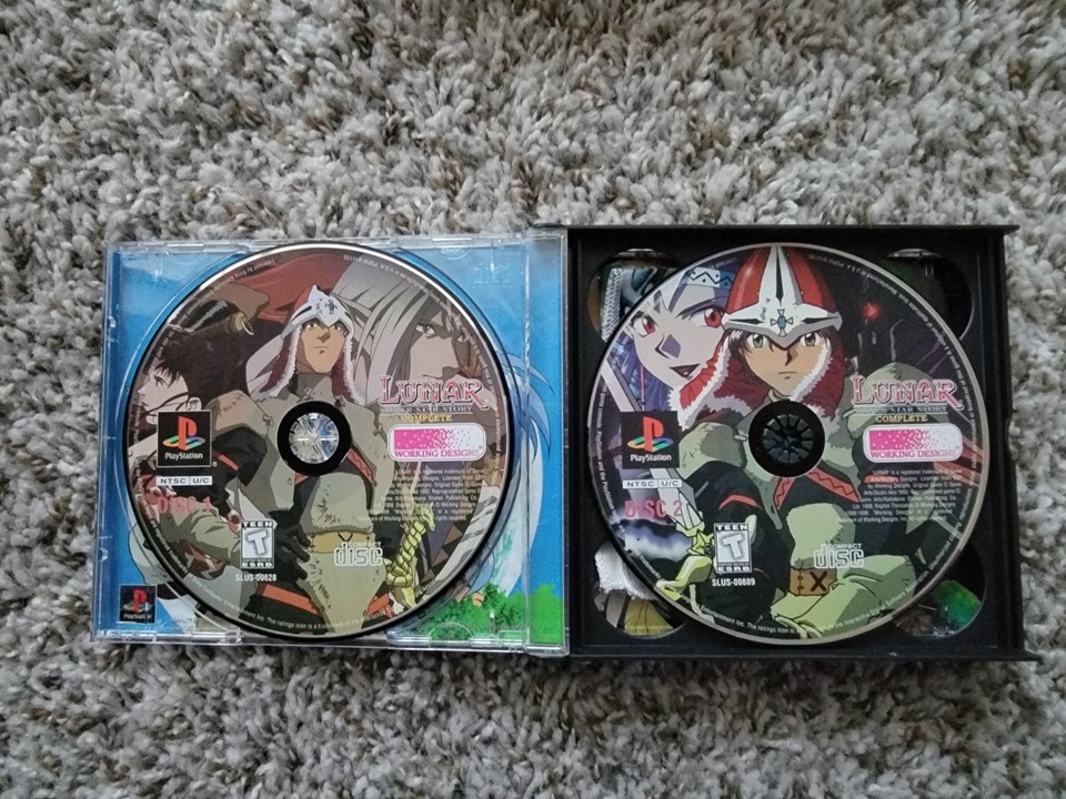 LUNAR 2 - ETERNAL BLUE COMPLETE SONY PLAYSTATION 1  PS1  NTSC Usa Sans Mapgoodies Without Mapgoodies 0735366010713