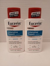 TWO Eucerin Intensive Repair Lotions 6.8 fl oz Each Fragrance Free