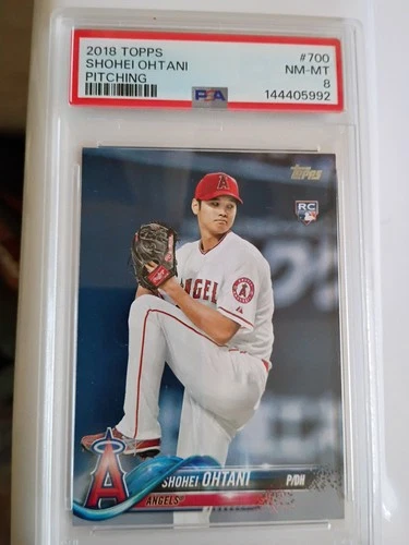 2018 Topps Shohei Ohtani Pitching RC #700 PSA 8
