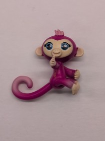 WowWee Fingerlings Lot Of 7 Monkeys, Pink, Purple, Black And White