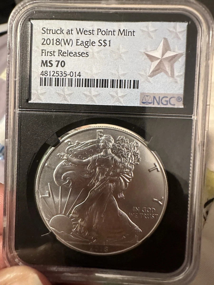 American Eagle MS 70 Graded 2018 Silver Bullion Coins for sale | eBay
