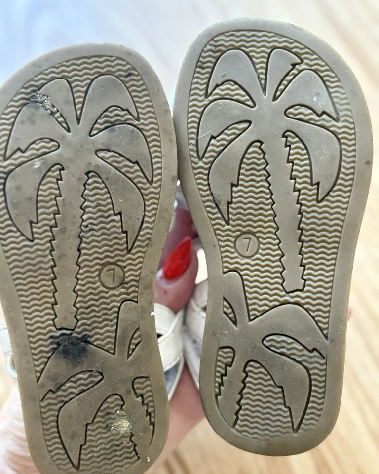 Zapatos Rachel Dottie Talla 7 Bebé Infante Niñas Zapatos Sandalias Flores Brillantes Foto 3 de 3