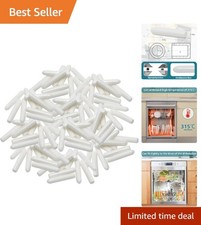 Dishwasher Rack End Cover Caps White 100pcs Anti Slip Tips