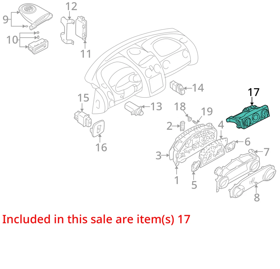 Chrysler Sebring 2001-2002 calefacción climatización UMQSL Foto 3 de 4