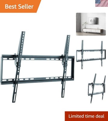Universal TV Wall Mount with Tilt Functionality for 37-80'' TVs, Supports 77 lbs