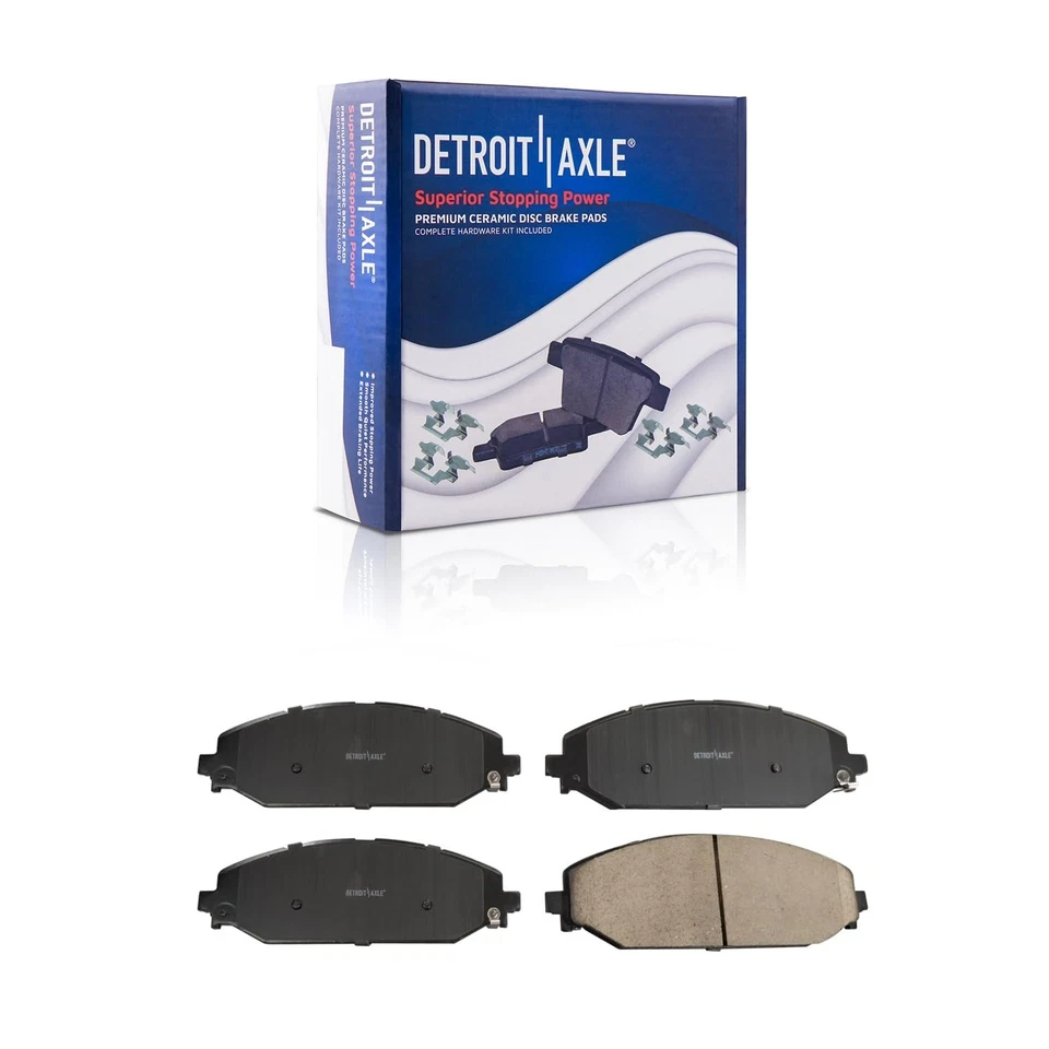 Front and Rear Brake Rotors and Ceramic Brake Pads Kit for 2019 - 2025 Ram 1500 - Image 4 of 4