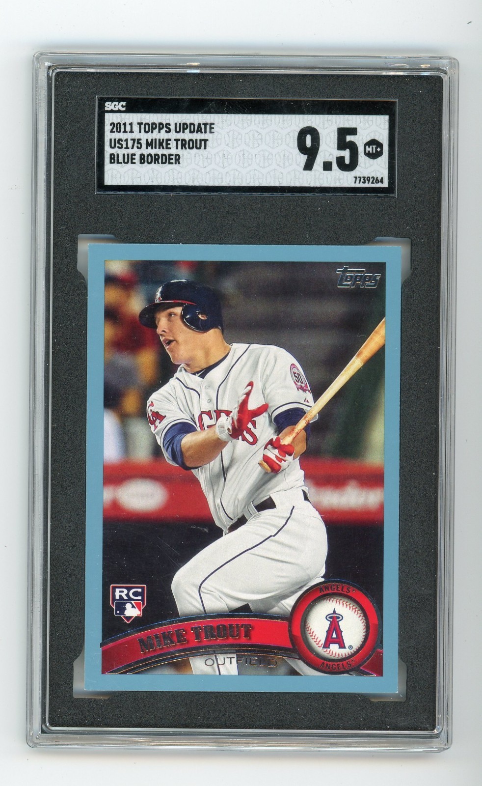 SGC 9.5 - 2011 Topps Update Baseball MIKE TROUT RC Blue Border #US175