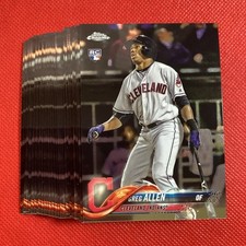 2018 Topps Chrome #84 Greg Allen Rookie Card Cleveland Indians x33. rookie card picture