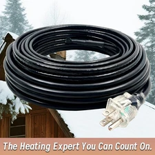 MAXKOSKO 85 Ft Heat Tape for Water Pipes, Roof and Gutters, 7W/Ft 120V